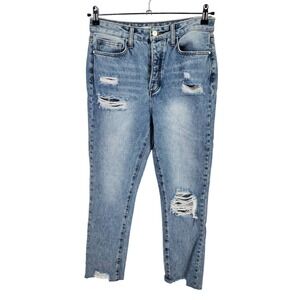 Sam Edelman Jeans Womens 6 Stiletto Straight Distressed Clean Girl Koehohe